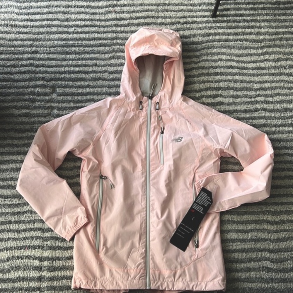 New Balance Womens Wind Jacket Pink Small